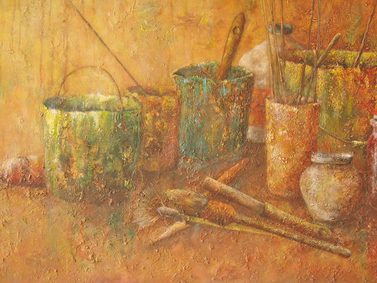 Pots et peinture